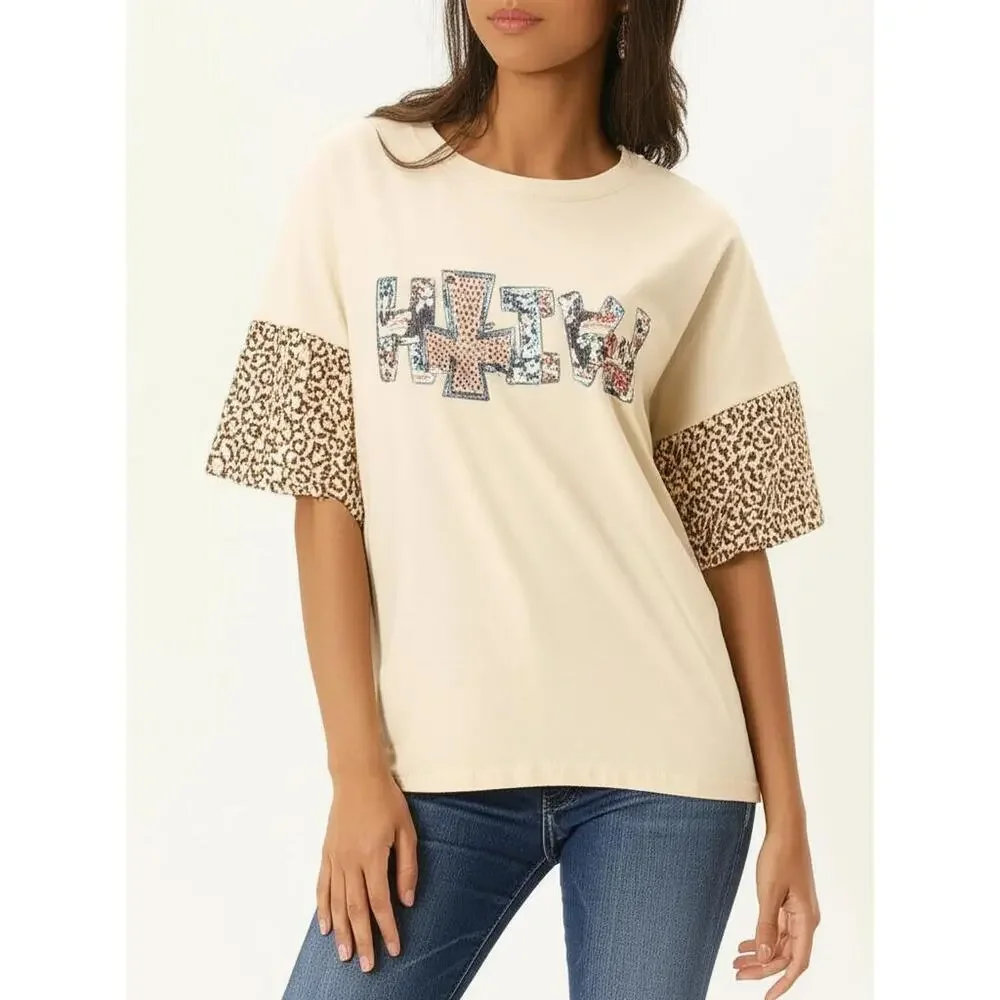 American Bling‎ Faith T-shirt Size L - Picture 2 of 6